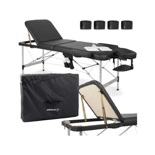 Portable massage table Adele 70cm - Black