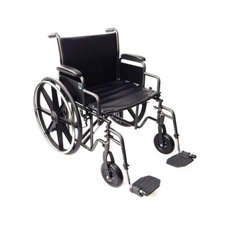 Extra wide wheelchair 61cm reinforced frame – Weight capacity: 225 kg