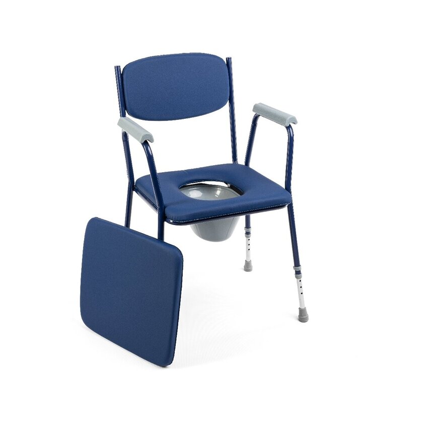 Upholstered toilet seat Blue TIM