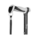 Adjustable aluminum cane with seat