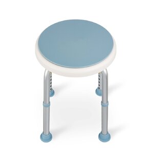 Round, rotating shower chair