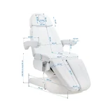 Azzurro Lux Electric Chair for aesthetic treatments 3 motors white