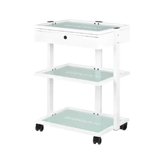Rolling salon trolley with 1x drawer - Giovanni