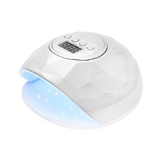 UV LED Shiny 86W lamp white/silver pearl