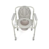 Foldable shower chair with toilet function – Wheels with brakes