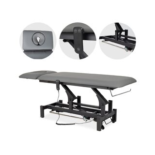 Fortis 2 ERGO massage table, electric foot control - gray