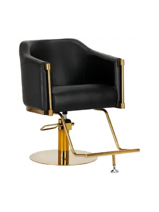 Gabbiano barber chair Burgos black gold