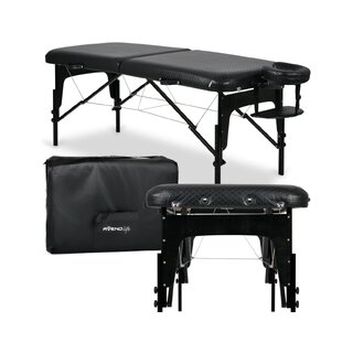 Portable massage table exclusive Estetic Black