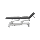 Electric massage table 5 sections - Rila PRO - White frame, grey upholstery