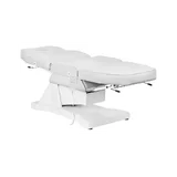 Electric beauty chair with soft padding, white, with 1 motor
