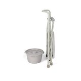 Foldable shower chair with toilet function