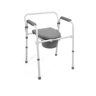 Folding toilet seat with quick release