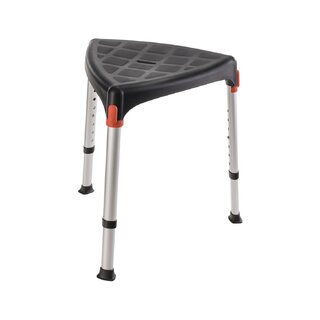 Shower stool Triangular shower seat black