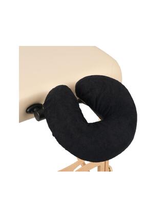 Terry cloth headrest cover - black
