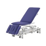 Electric massage table 5 sections - Rila PRO - White frame, blue upholstery