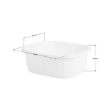 Foot bath foot care on wheels - White