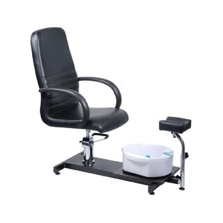 Pedicure chair with foot massager BW-100 black
