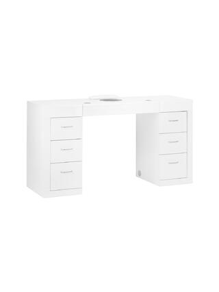 Manicure table 324 with cassette vacuum cleaner white