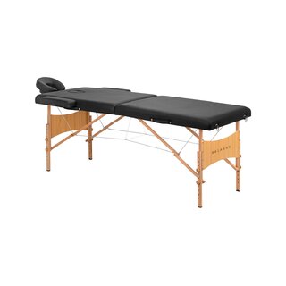 Foldable massage table Balance Lux wood 2-part 190x70 black