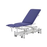 Electric massage table 5 sections - Rila PRO - White frame, blue upholstery