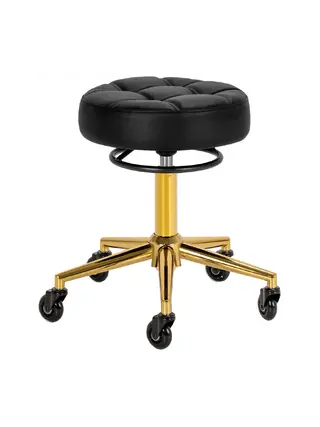 Gabbiano D054G hairdresser's work chair - gold black