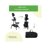 Energy massage chair - black