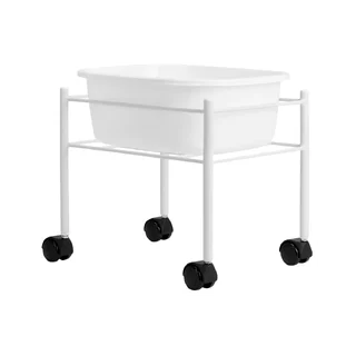 White Footstool Simple