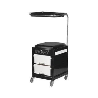 Cosmetic helper stool 16 plus black white