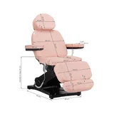 Electric treatment chair SILLON CLASSIC 3 motors pink