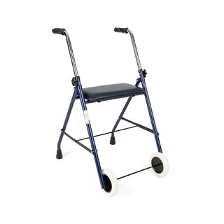 Steel walking frame with 2 wheels
