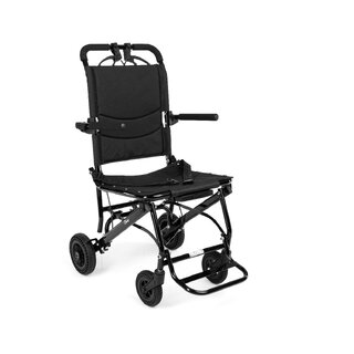 Wheelchair transport foldable with handle