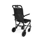 Wheelchair transport foldable with handle