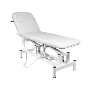Electric massage table White with 1 motor