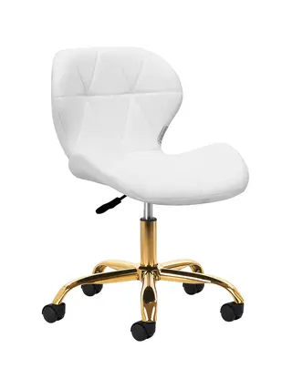 Makeup chair QS-06B - white gold