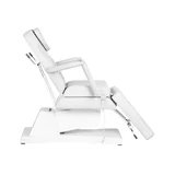 Electric beauty chair with soft padding, white, with 1 motor