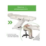 Cosmetic treatment chair, electric Elara PRO 6P - white