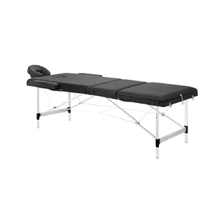 BALANCE folding aluminum massage table, three sections, black