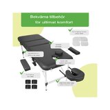 Portable massage table Adele 70cm - Black