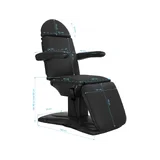 Electric column lift treatment chair Eclipse 3 black