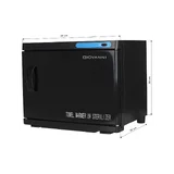 Towel warmer with UV sterilizer 23 liters Black