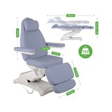 Cosmetic treatment chair, electric Elara PRO 4 - violet