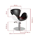 Customer chair Amsterdam Gabbiano - white black