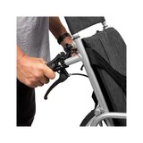Wheelchair reclining in aluminum