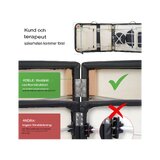 Portable massage table Adele 70cm - Black