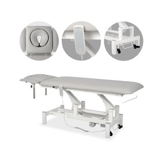 Fortis 4 ERGO massage table electrically adjustable - light gray