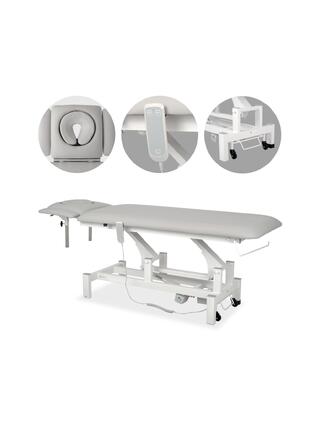 Fortis 4 ERGO massage table electrically adjustable - light gray