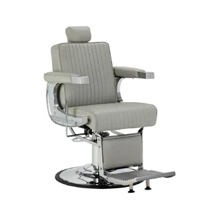 Barber chair gray chrome - Gabbiano Visionerio