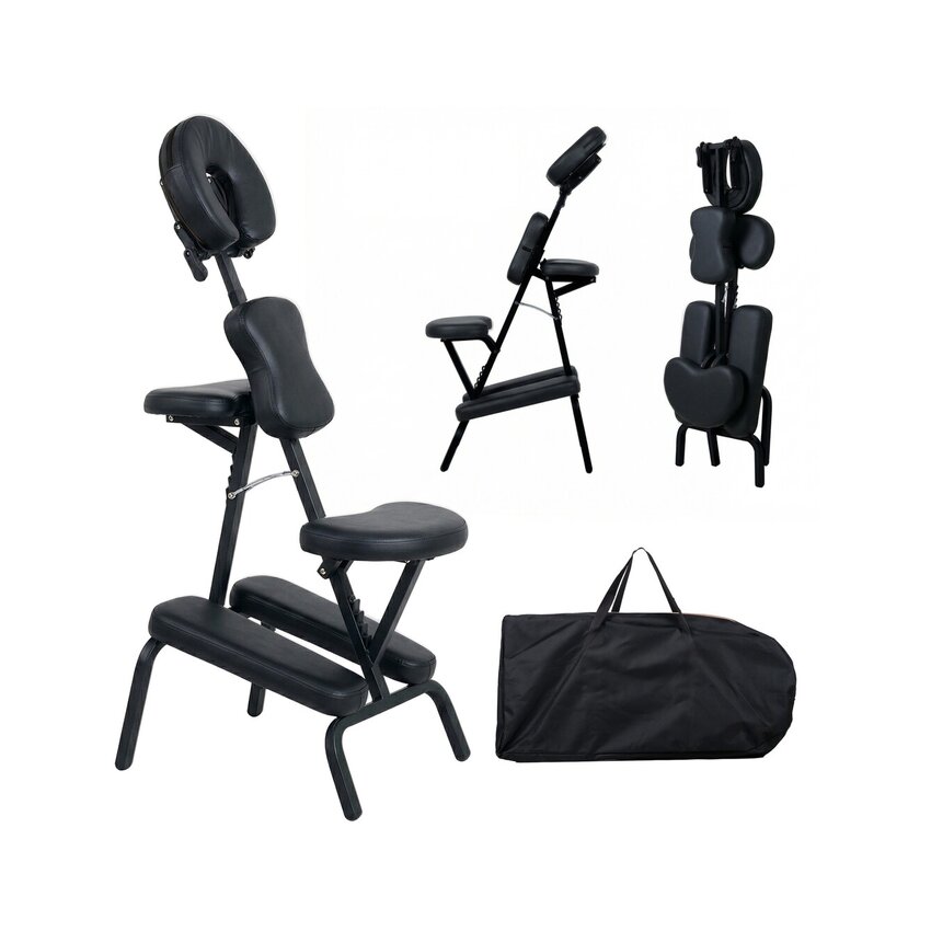 Energy massage chair - black