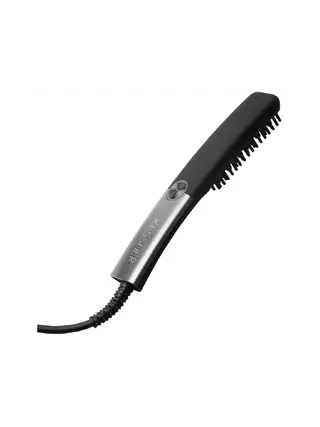 Ceramic heated beard brush