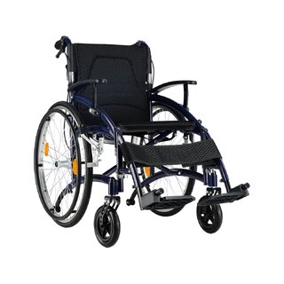 Lightweight wheelchair lightweight 12 KG Premium aluminum, dark blue